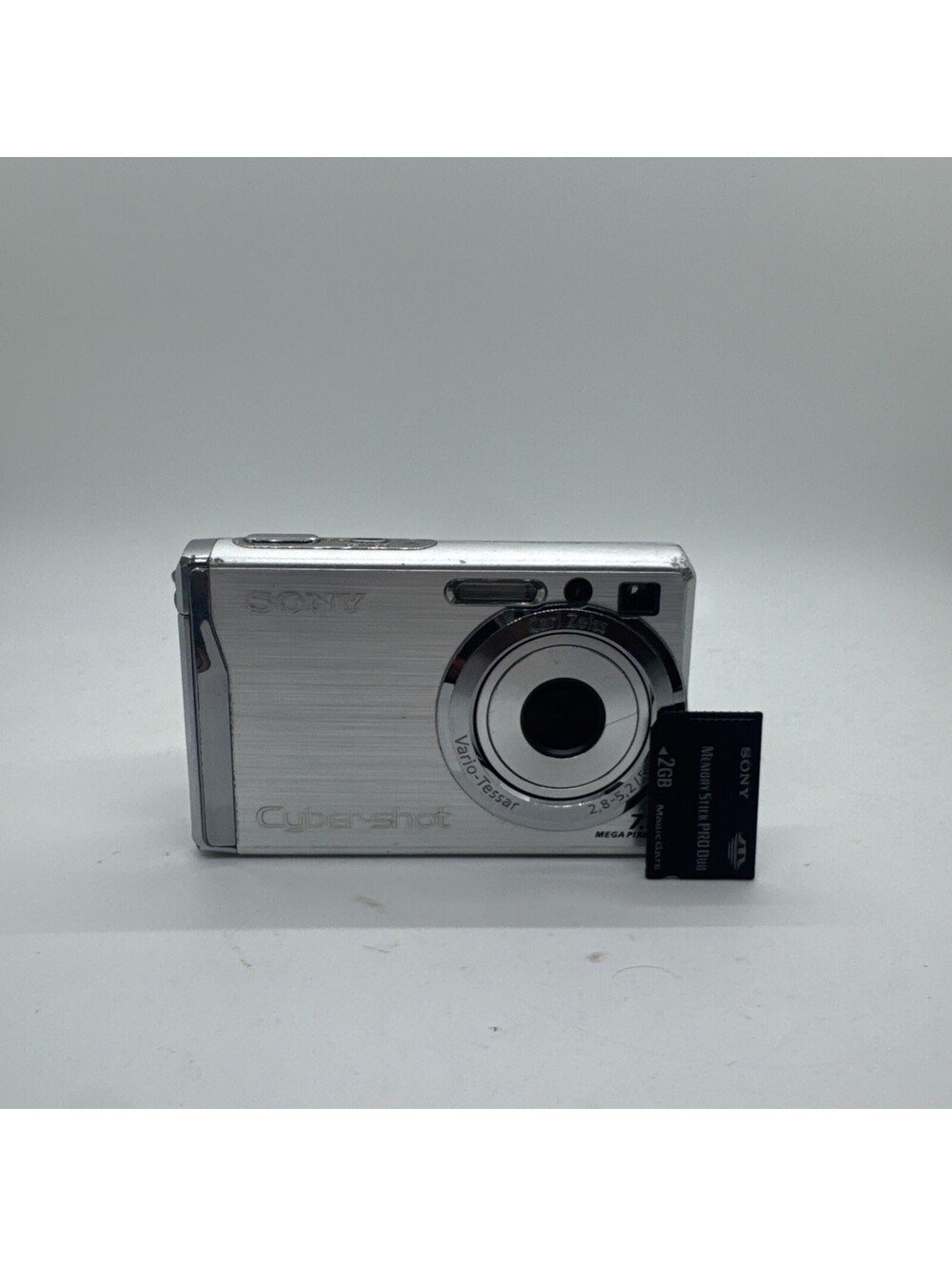 Sony Cyber-shot DSC-W80 silver Digital Camera 7.2MP *Fully Tested* Good Cond
